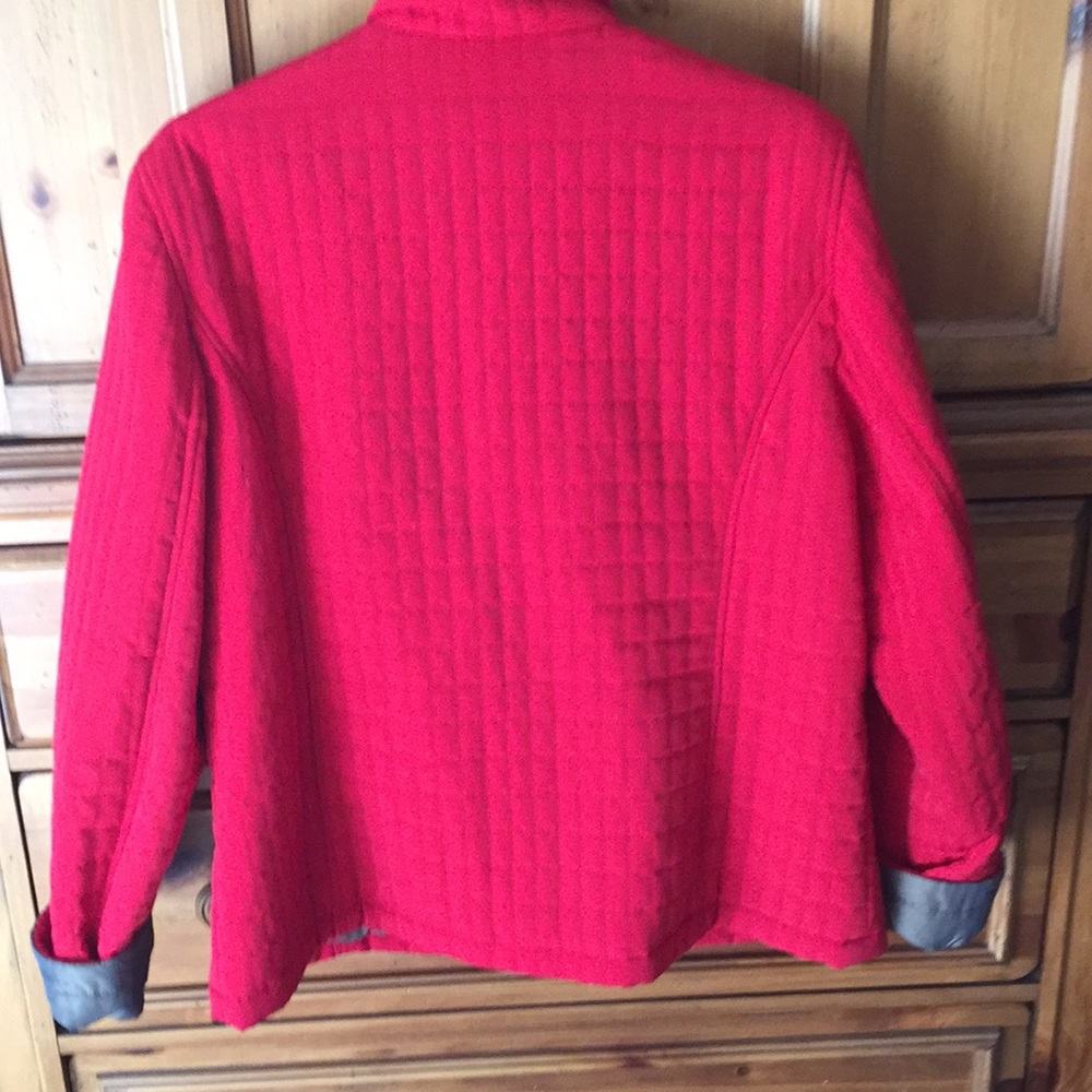 Red Quilted jacket - Picture 3 of 4